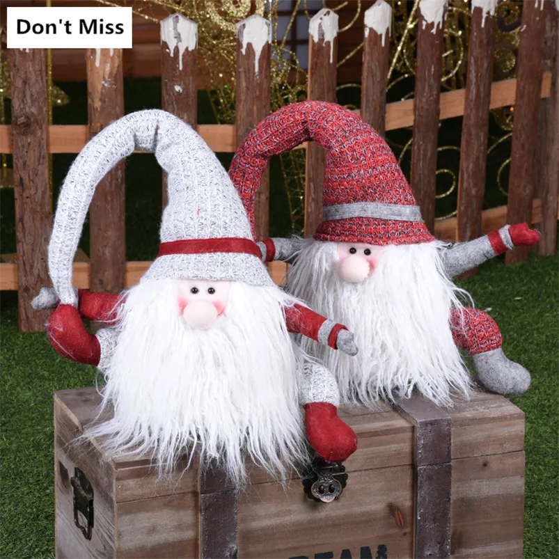 

Unique Santa Claus Dolls Christmas Toys for Kid Gift Father Christmas Xmas Tree Decoration Home Ornament Adornos De Navidad