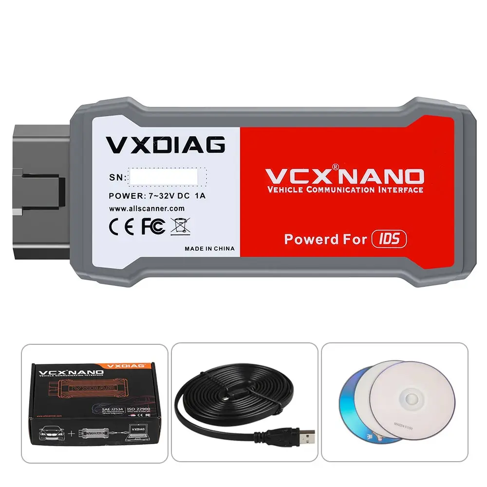 VXDIAG VCX NANO OBD2 for Ford/Mazda 2 in 1 with IDS V129