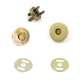 

High Quality 5pcs Magnetic Clasp Purse Snaps Closures 14mm 18mm Metal Round Button Bag Press Stud Button Bag Accessories