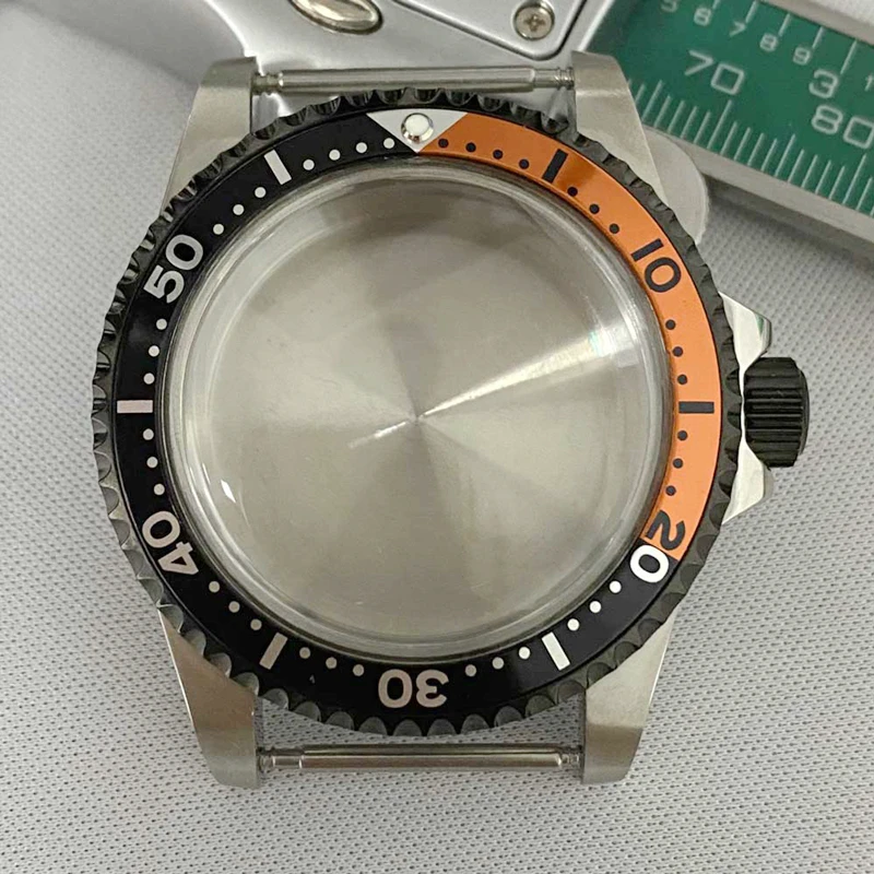 Nh35 Case 40mm Watch Case For 7s26 Nh36 Nh35 Movement Fit Seiko Watch Black  Steel Ring Bezel Insert Case  Dial Seiko Case - Watch Cases - AliExpress