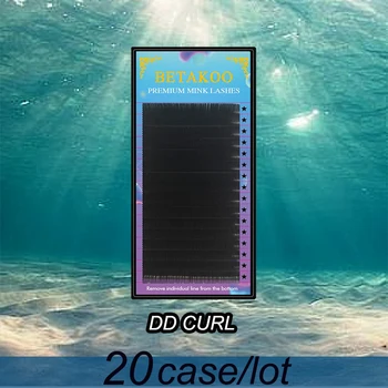 

20 trays BETAKOO dd curl lashes extension for professionals premade volume lashes two lash tips net crossed grafting individual