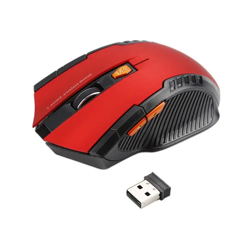 Новинка 2,4 ГГц Беспроводная оптическая мышь геймерская новая игровая беспроводная мышь с USB Приемником Mause для ПК игровых ноутбуков