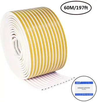 

D Door Weather Stripping EPDM Self Adhesive Foam Window Seal Strip for Doors and Windows Soundproof Dustproof Gap Seal Blocker