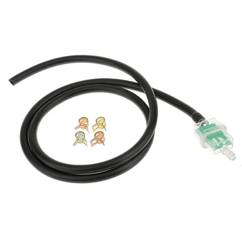 

6mm Fuel Filter Rubbe Hose Metal Clamp Set Motorcycle Replacement Parts