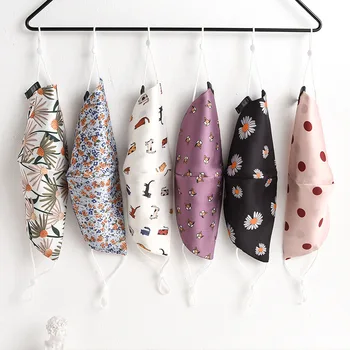 Модная женская шелковая маска для лица с дизайнерским принтом, защита для ушей, защита для рта, защита от пыли, дышащие маски, Моющиеся Много...