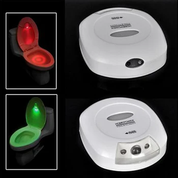 

Two Modes with red green Color Changing-Motion Sensor LED Washroom Night Light-Fits Any Toilet