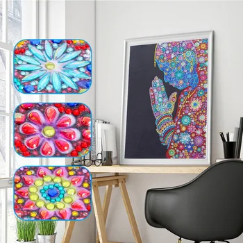 

Buddha 5D Special Shaped Diamond Painting Embroidery Needlework Rhinestone Crystal Cross Crafts Stitch Kit DIY Picture Decor