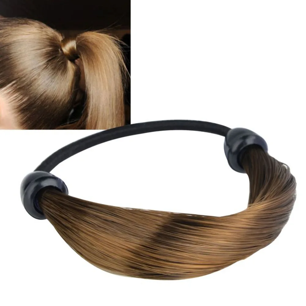 Женский прямой/Плетеный парик, эластичная лента для волос, резинка для волос, держатель для конского хвоста, акция, хит
