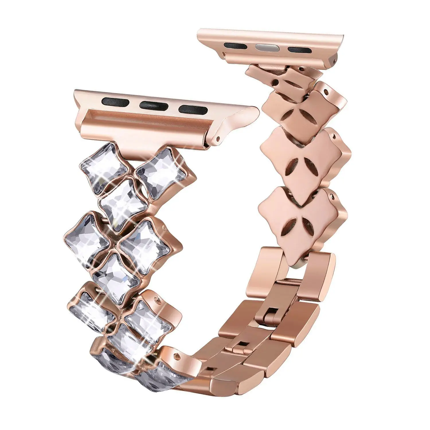 Для Apple Watch band 40 мм 44 мм 38 мм 42 мм Женский алмазный обруч для Apple Watch series 5 4 3 2 браслет для iwatch ремешок из нержавеющей стали
