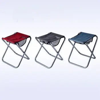 

Folding Stool Thick Portable Aluminum Alloy Outdoor Furniture Accessories With Mesh Pouch For Travel Picnic Camping Fishing