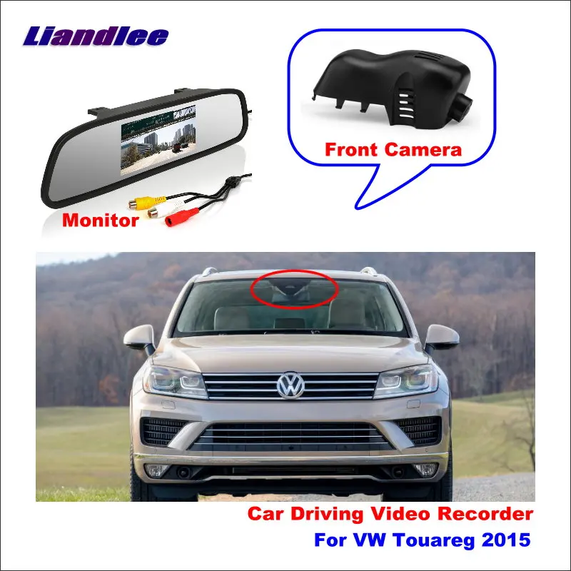 Автомобильный видеорегистратор Liandlee для Volkswagen VW Touareg 2015 Wi-Fi камера ночного