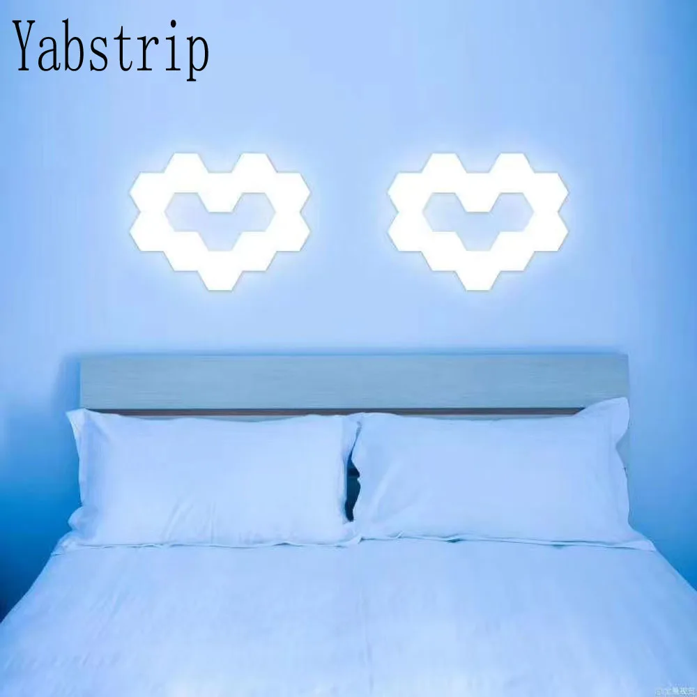 

Быстрая доставка дропшиппинг светодиодный DIY квантовый свет сенсорный датчик ночник модульный шестиугольный магнисветильник s настенный светильник