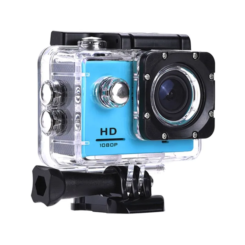 Go Pro Экшн-камера 1080P Ultra HD спортивная экшн-видеокамера s 140D Подводная Водонепроницаемая камера Автомобильная камера мини-камера - Цвет: Blue Action Camera
