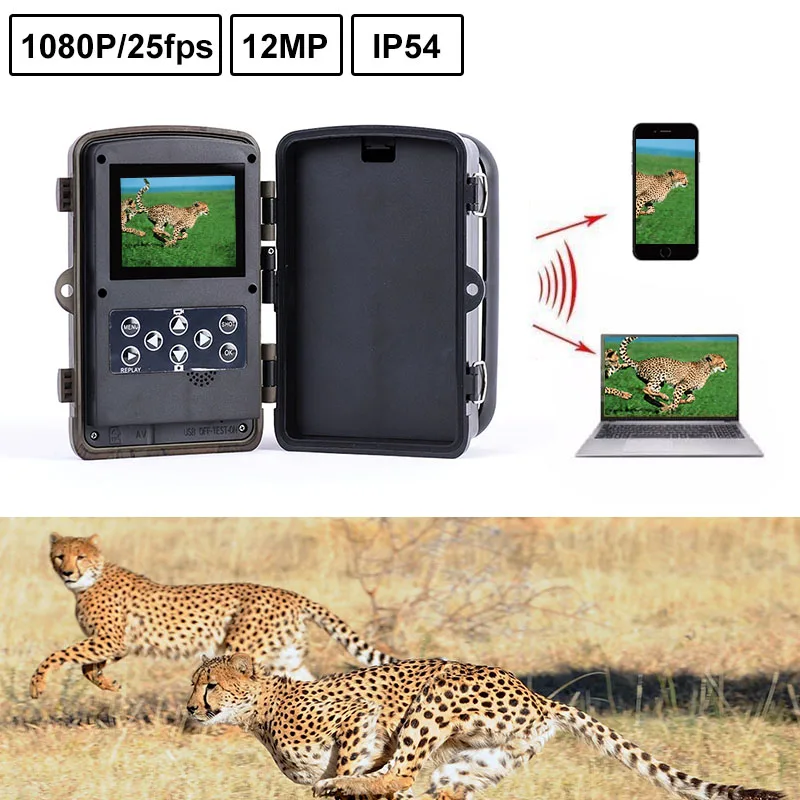 

H901 Hunting Waterproof Trail Camera 0.2S Trigger Time IR LED HD 1080P Digital Infrared Scouting Camera 12MP Night Vision Camera
