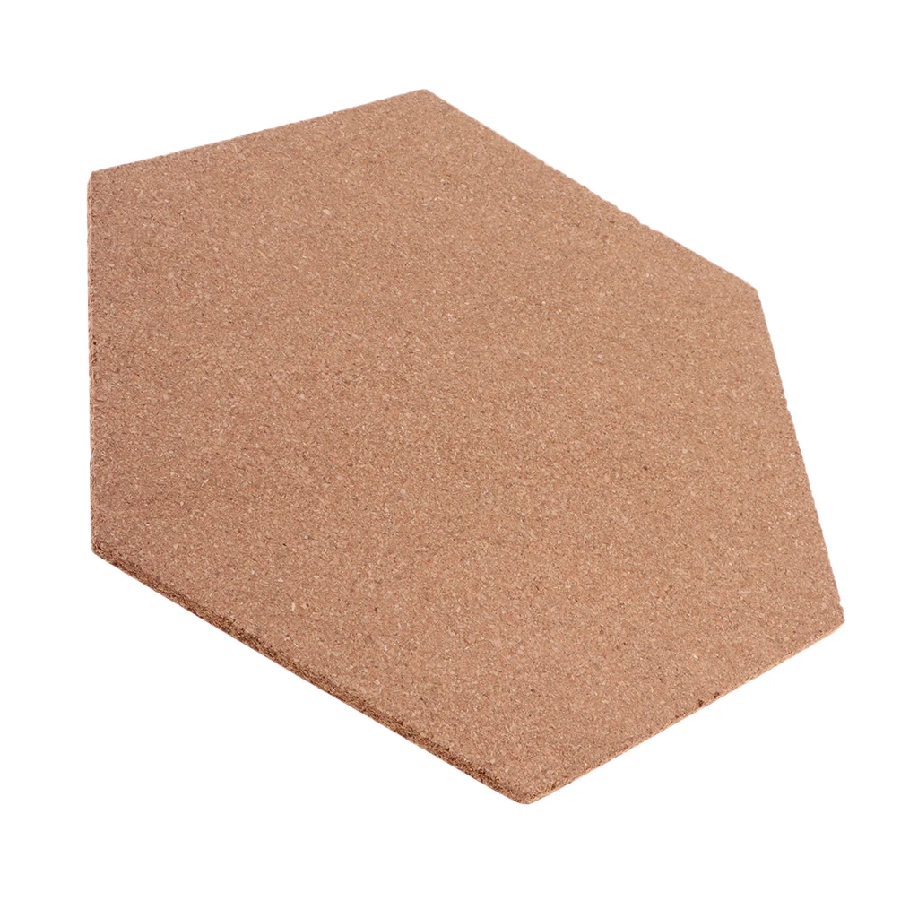 Hexagon Cork Sheet Cork Board Self Adhesive Insulation Mat ,Art Crafts