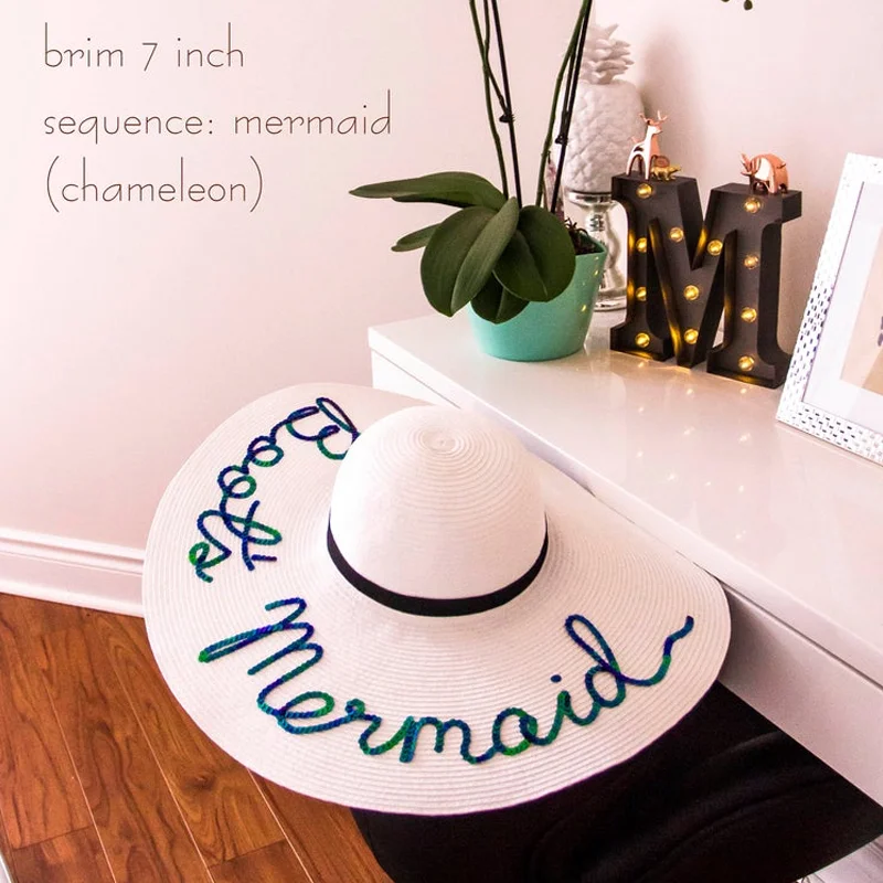 Personalised Floppy Future Mrs Sun Hat 