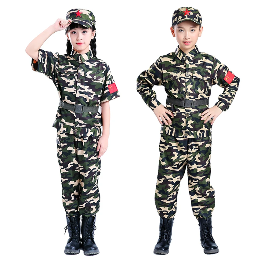 Детская камуфляжная тактическая Униформа, комплект для охоты, Мужская военная одежда, военные куртки и штаны, Детская армейская одежда для косплея костюмы