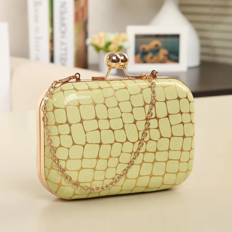 

2018 New Style Women's Trendy Bag Stone Pattern Chain Bag Cool GIRL'S Shoulder Evening Bag Fashion Box Bag