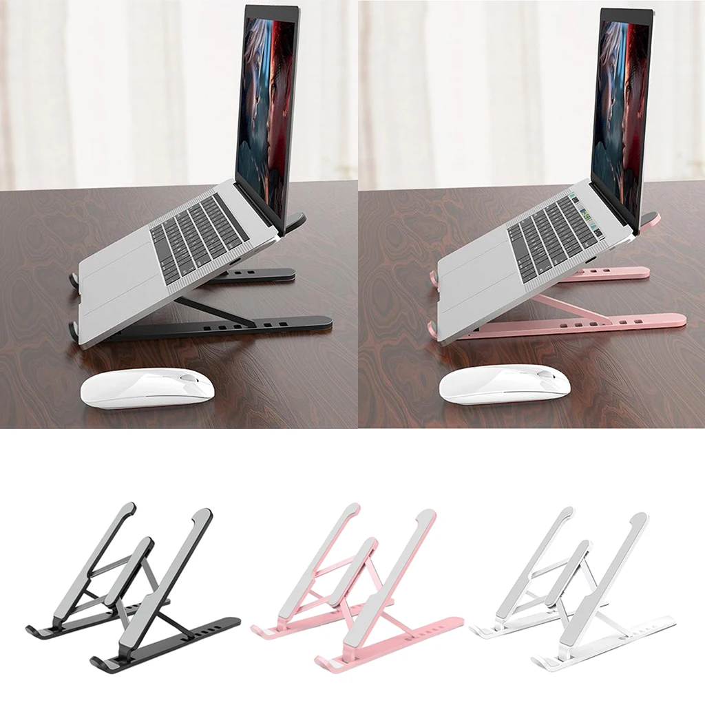 Laptop Tablet Stand,Foldable Portable Desktop Laptop Holder, Universal Lightweight Adjustable Ergonomic Tray Cooling Stand