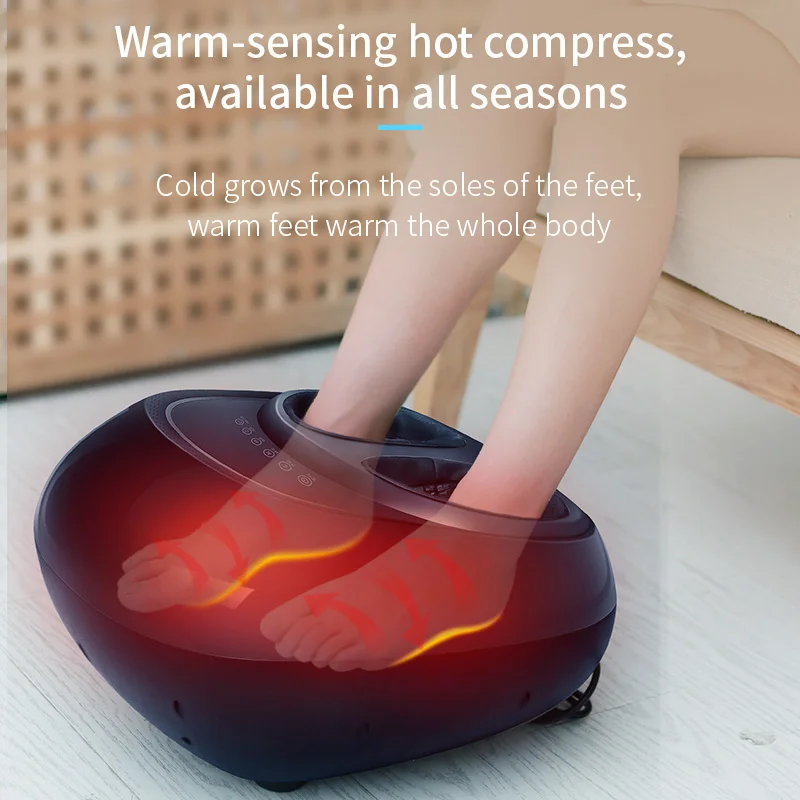  TRIDUCNA Shiatsu Foot Massager Machine with Heat and Remote,  Electric Heated Feet Massage, Deep Kneading, Air Compression for Tired  Muscles Relax and Plantar Fasciitis, for Home or Office Use : Health