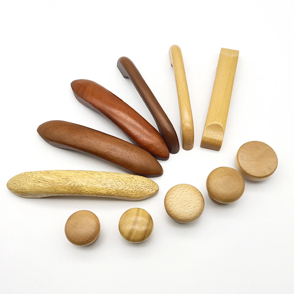 High Quality Wood Handles for Drawer,Bedroom Wardrobe Bedside Cabinet Pull Furniture Door Smooth Knob Cupboard Desk