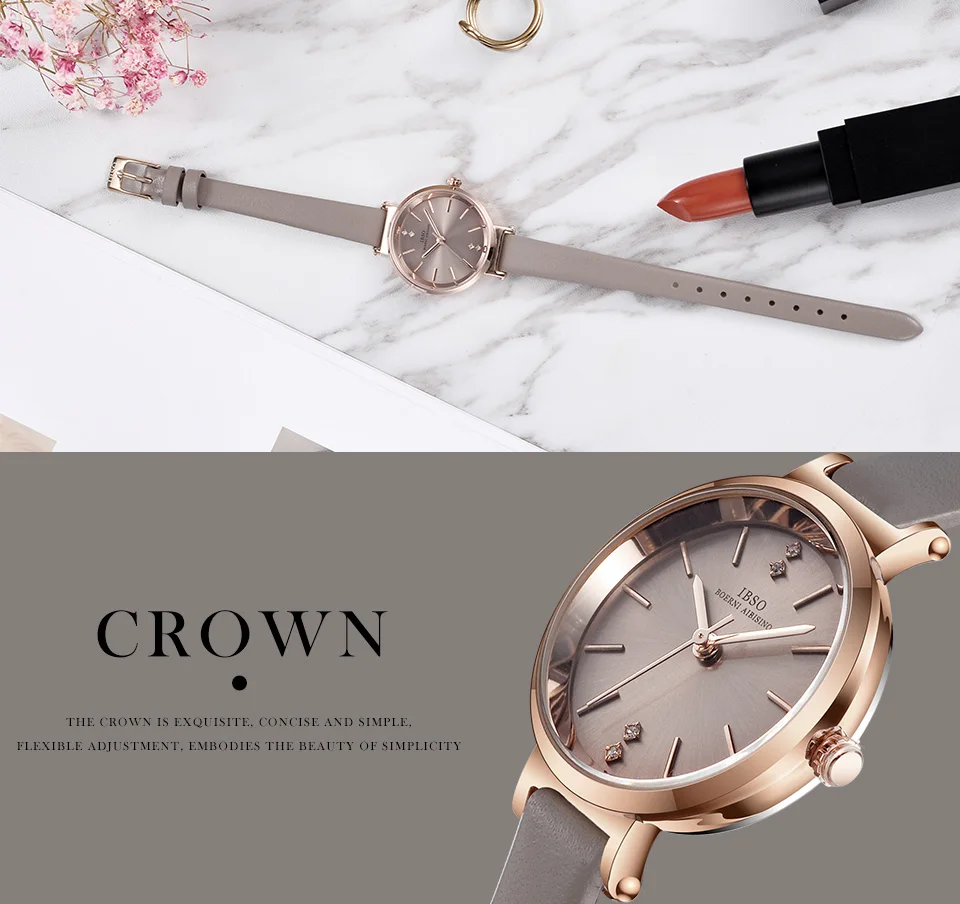 IBSO 8 MM Ultra-Thin Wrist Women Watches Luxury Female Clock Fashion Montre Femme 2020 Ladies Quartz Watch Relogio Feminino