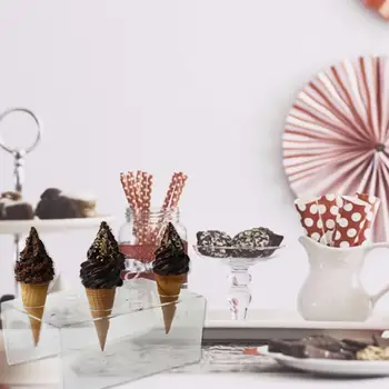 

Acrylic Ice Cream Cone Holder Stand Acrylic Stand Holder Ice Cream Crisp Tube Cone Holder