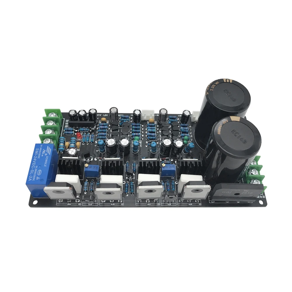 150w + 150 de Alta Aiyima Onsemi Tubo Placa Amplificador Fidelidade Duplo Canal Áudio Amplificadores Som Potência Upc1237 Alto-falante Proteger - Image 2