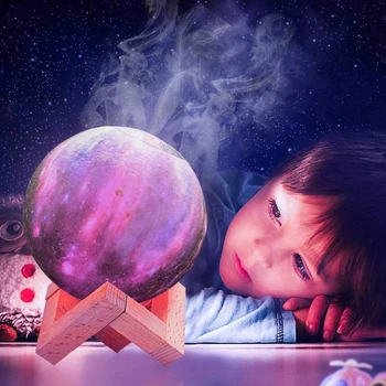 

2020Fall New 1.5L Air Humidifier 3D Moon Lamp light Diffuser Aroma Essential Oil USB Ultrasonic Humidifica Halloween Christamas