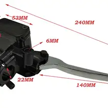 A171 мотоцикл правый главный тормозной насос с рычагом для Honda WH100 GCC100 SCR100 SPACY100 передний тормозной диск