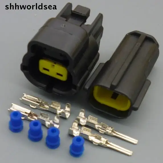 

worldgolden 5/30/100sets Car Waterproof 1.8mm 2 Pin male and female Electrical Wire Connector Plug Car Motorcycle Marine