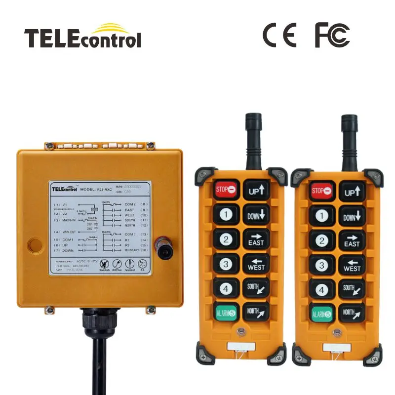 

Industrial Remote Control F23-BBS Switches Hoist Crane Control 10 Single Key Buttons for Lift Crane 220V 380V 110V 12V 24V 36V