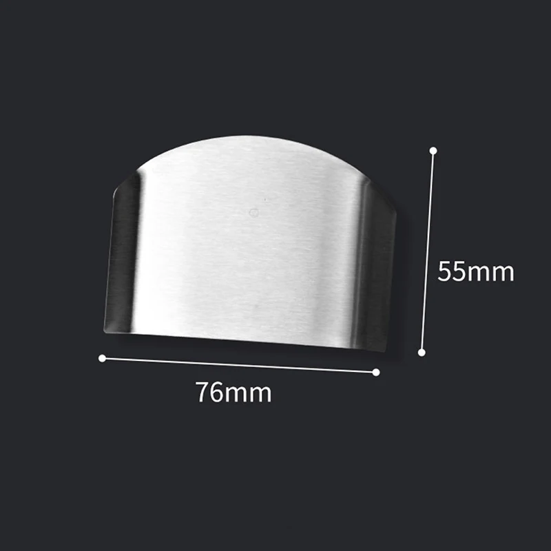 Two-finger Vegetable Cutting Hand Guard Stainless Steel Finger Guard Hand Safety Knife Cutting Finger Protection