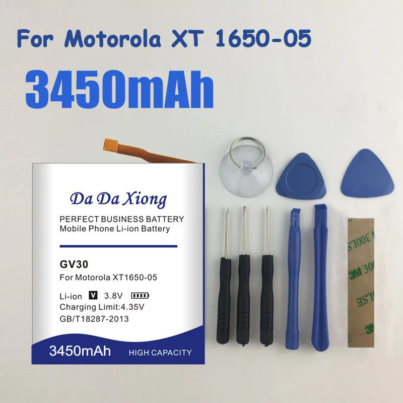 3450mAh GV30 SNN5972A батарея для телефона Motorola Moto Z XT1650 01 03 GV40 05 аккумулятор|Аккумуляторы