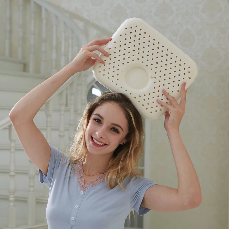 GIANTEX латексная подушка Массажная подушка для сна Ортопедическая подушка kussens Oreiller Almohada Шейная подушка с памятью