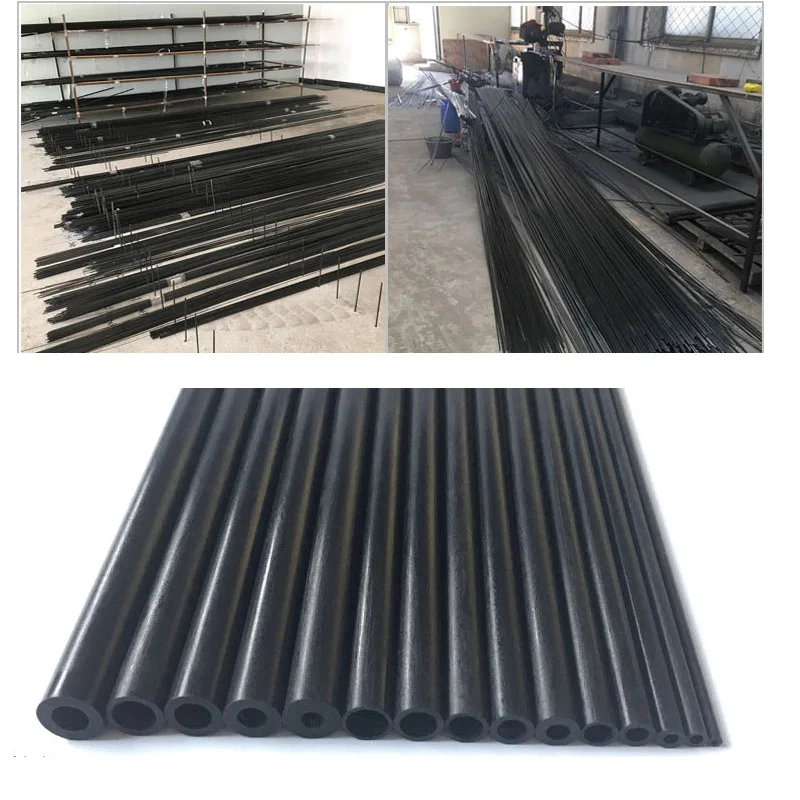 Lot De 16 Tubes En Fibre De Carbone 3K Pour Quadricoptère Multicoptor 3 Mm/4 Mm