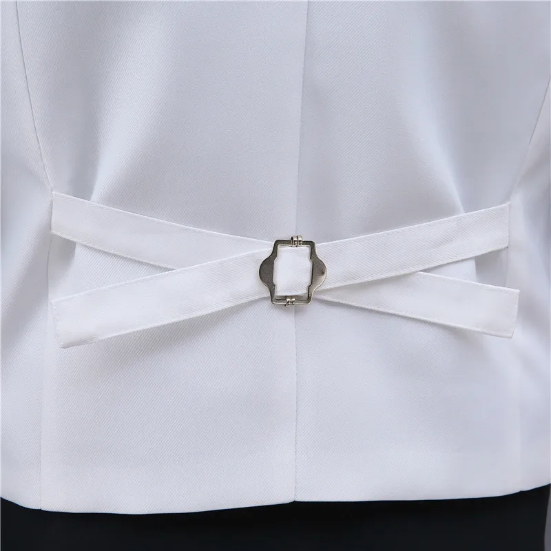 Men's Slim Suit Vest Formal Business Casual Sleeveless Jacket Vest Men's Shawl Collar Black/White Men's Vest Banquet Party Prom