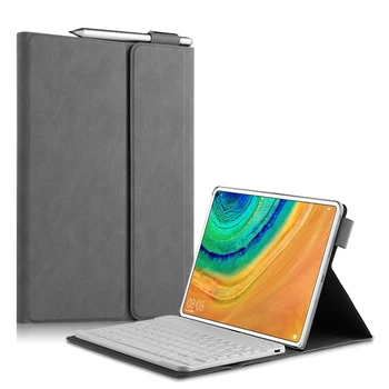 

Case For Huawei Mate pad Matepad Pro 10.8 MRX-W09/AL09 Magnetic Cover PU Leather stand Funda with Wireless Bluetooth keyboard