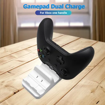 

Dual USB Charging Dock Station Charger Stand with 2 Battery Packs for Xbox One One S Game Controller Gamepad Charging Stand