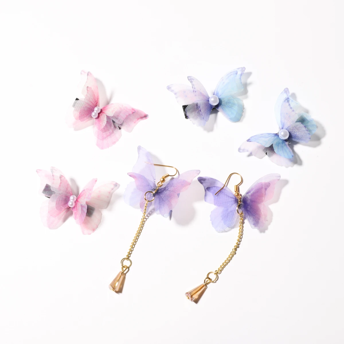 10/20 stücke Garn Schmetterling Flügel Charms Anhänger Anschlüsse für DIY Ohrring Hand Made Material Handwerk Schmuck Machen Zubehör – Detail 6