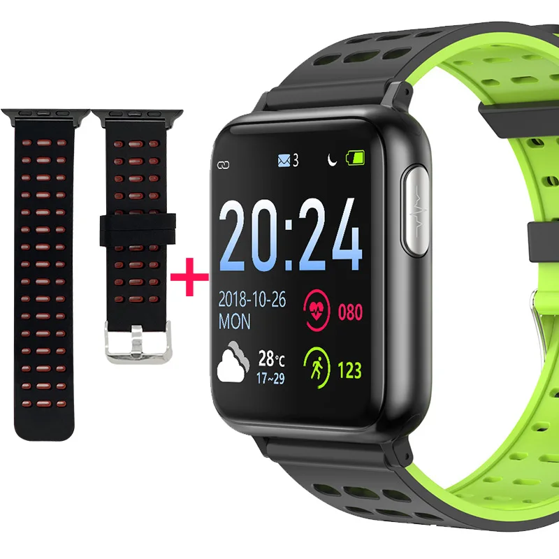 KAIHAI ЭКГ PPG SpO2 фитнес-трекер, умные часы для здоровья, кровяное давление, пульсометр, умные часы для android ios - Цвет: Combination 6