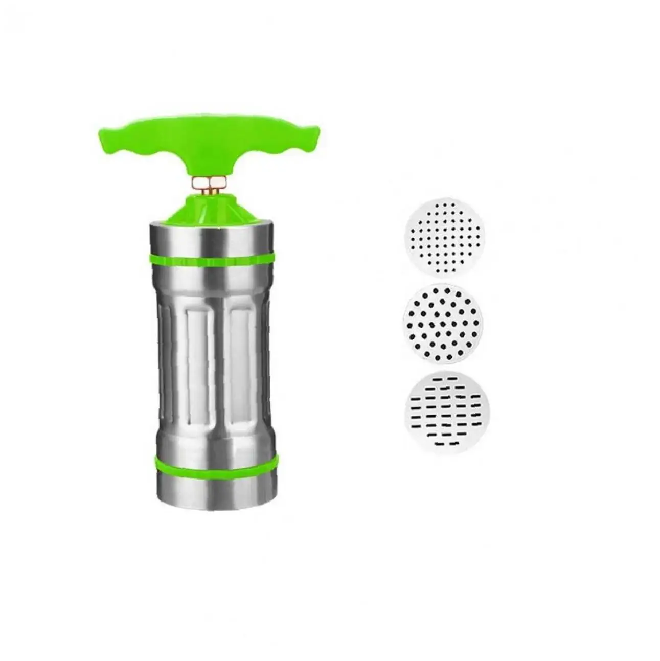

Pasta Maker Handheld Automatic Noddle Maker Pressing Molds for Making Spaghetti Fettuccine Noodles 4pcs/set - Green