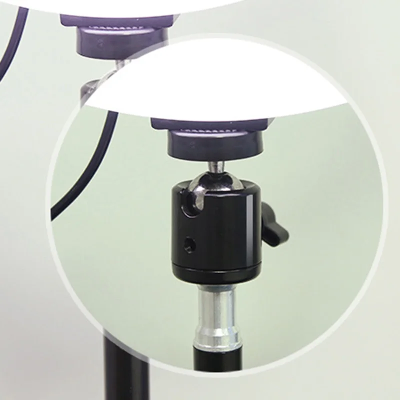 Диммируемый светодиодный студийный кольцевой светильник для фото и видео, кольцевой светильник для селфи FKU66