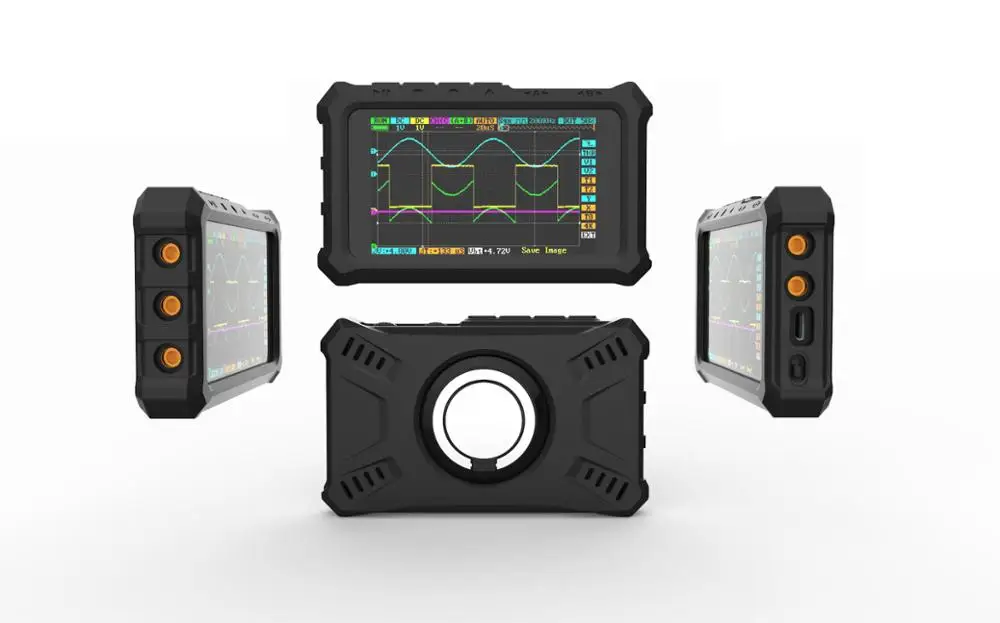 With Black Case Портативный 4 канальный 100 мс/с Nano DSO DSO213 DS213 цифровой осциллограф ЖК-дисплей Дисплей чехол - Цвет: With Black Case