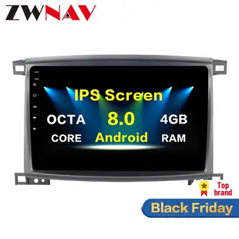 

10.2 inch Android8.0 7.1 Car Radio Player GPS Navi For Toyota Land cruiser LC 100 2003-2008 Multimedia Satnav Headunit No DVD
