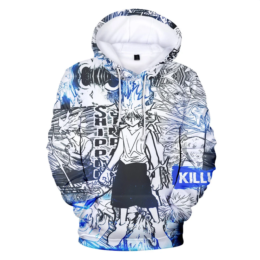 Hunter X 3D Hoodie Sweatshirts Men/Womens Hoody Streetwear Long Sleeve Fashion Anime Hoodies | Мужская одежда