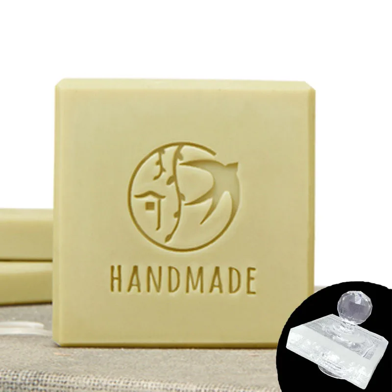 DIY Soap Stamp with Acrylic Seal, Organic Natural Soap Making Tools, Handmade Letter, Lovely Baby Patern, Chapter Resin