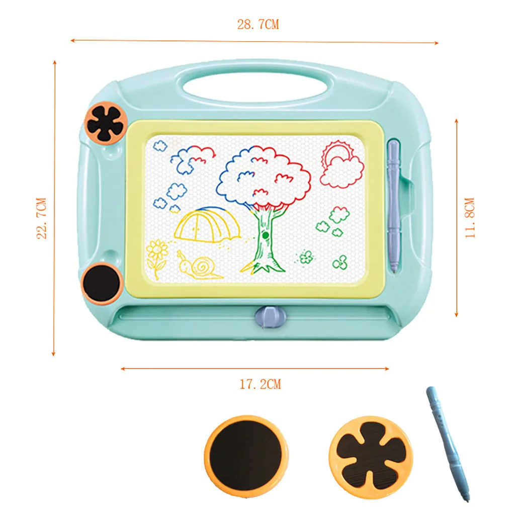 Детская магнитная доска для рисования с держателем, доска для рисования граффити, развивающие игрушки, каракули и доски для рисования