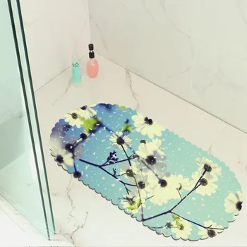 

Beautiful Flower Map Balcony Bathroom Mat Hydrophobic Non-Slip Door Mat Swimming Pool Public Places Non-Slip Mat