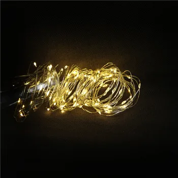 Led String Licht Zilver Draad Warm Wit Garland Home Kerst Wedding Party Night Buis Led Lamp Warm Decoratie Verlichting